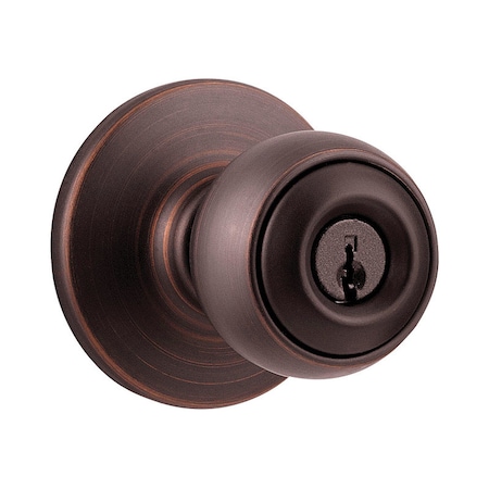 Kwikset Kwikset Polo Venetian Bronze Entry Door Knob 1-3/4 in. 94002-822
